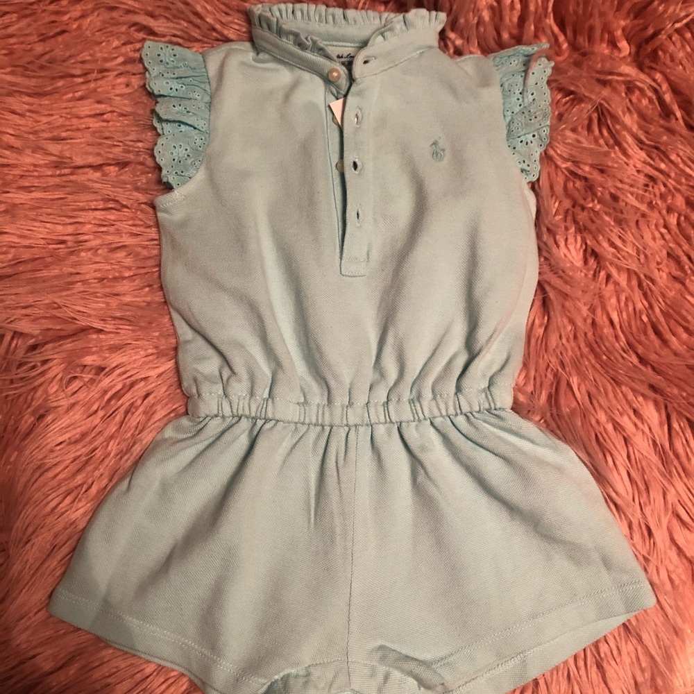Ralph Lauren babygirl blue romper